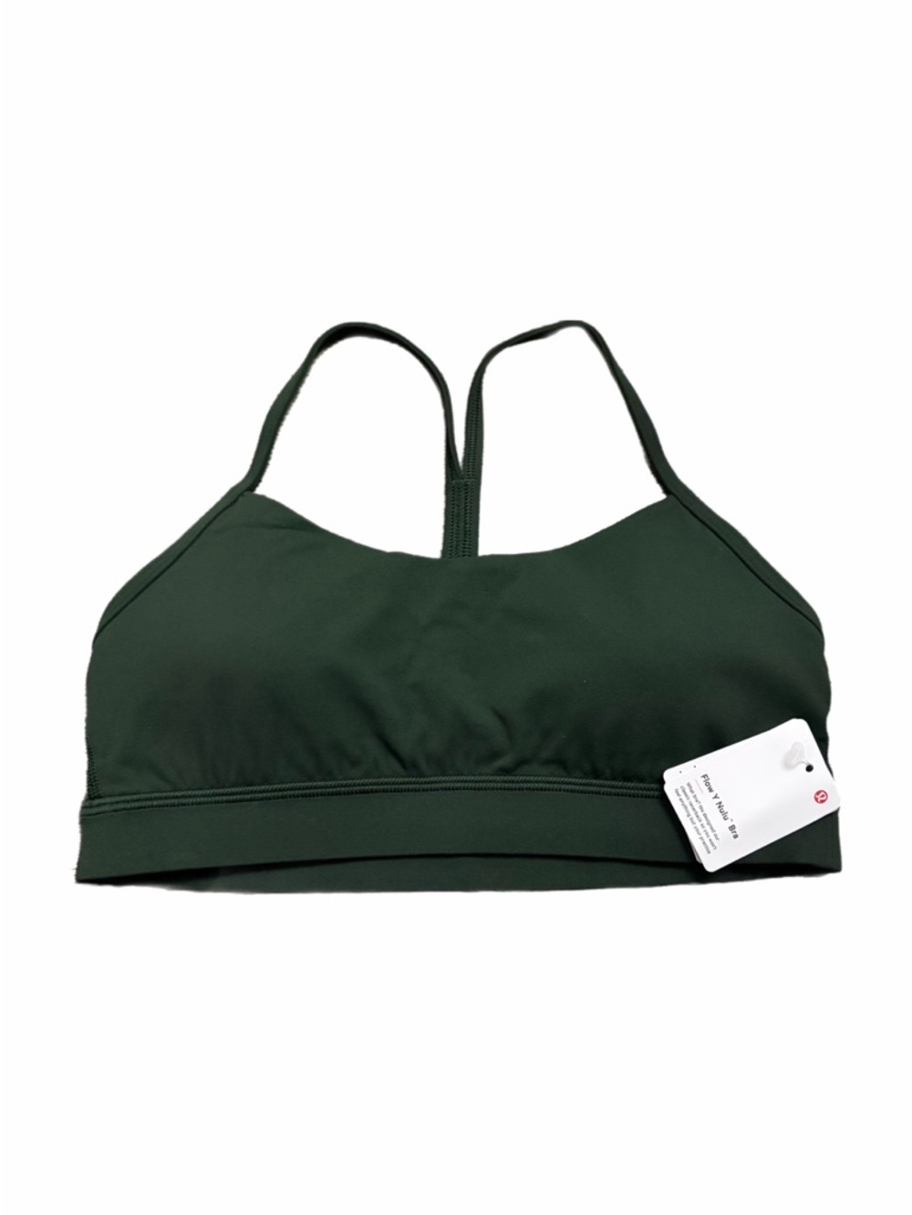 NWT Lululemon Flow Y Bra *Nulu A-C Cup (Rainforest Green) Size 8